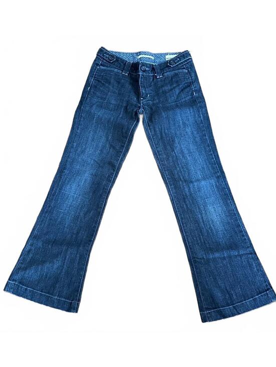 GAP Denim - Like New Vintage Gap 2008 Low Rise Wide Leg Trouser Jeans Dark Wash Y2K 25